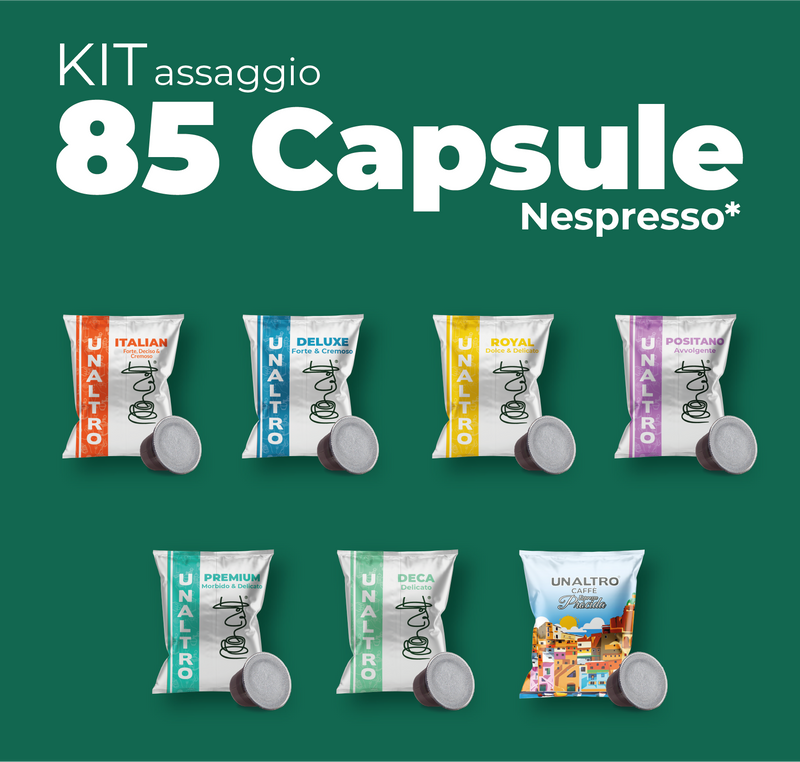 Kit Assaggio 85 capsule Nespresso*