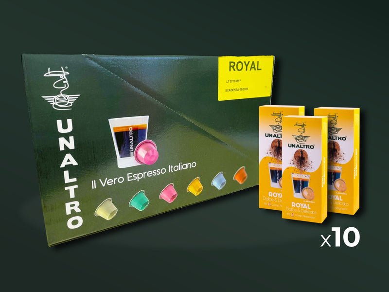 CAPSULE IN ALLUMINIO Comp. NESPRESSO ® Miscela ROYAL