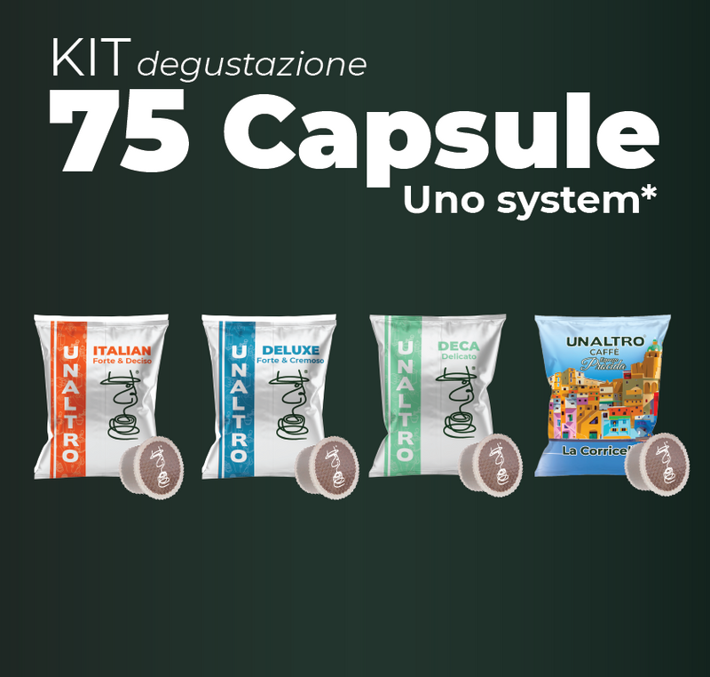 Kit Assaggio 75 capsule Uno System*